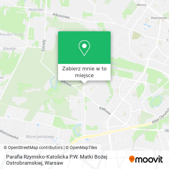 Mapa Parafia Rzymsko-Katolicka P.W. Matki Bożej Ostrobramskiej