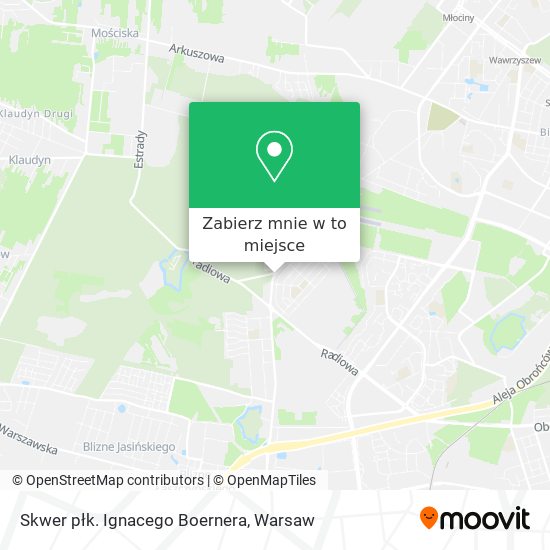 Mapa Skwer płk. Ignacego Boernera