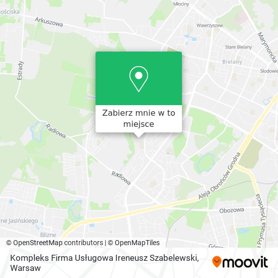 Mapa Kompleks Firma Usługowa Ireneusz Szabelewski