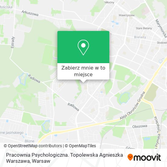 Mapa Pracownia Psychologiczna. Topolewska Agnieszka Warszawa