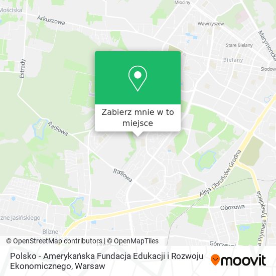 Mapa Polsko - Amerykańska Fundacja Edukacji i Rozwoju Ekonomicznego