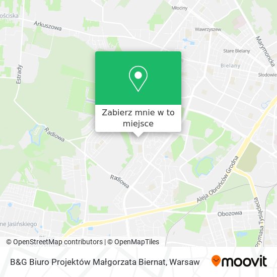 Mapa B&G Biuro Projektów Małgorzata Biernat