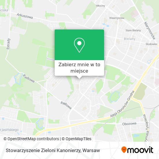 Mapa Stowarzyszenie Zieloni Kanonierzy