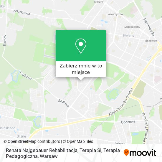 Mapa Renata Najgebauer Rehabilitacja, Terapia Si, Terapia Pedagogiczna