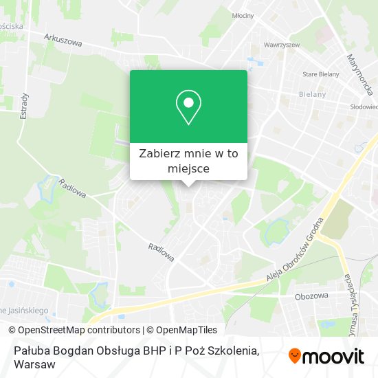 Mapa Pałuba Bogdan Obsługa BHP i P Poż Szkolenia