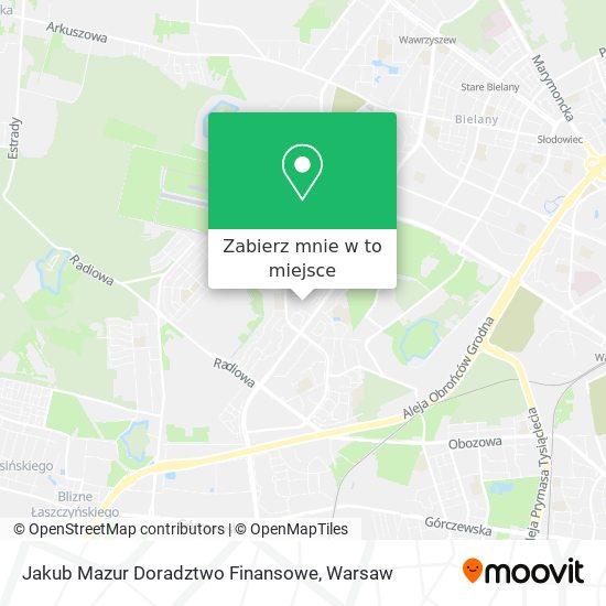 Mapa Jakub Mazur Doradztwo Finansowe