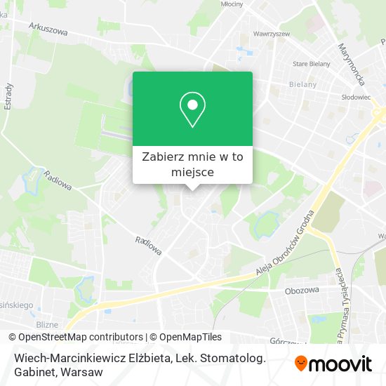 Mapa Wiech-Marcinkiewicz Elżbieta, Lek. Stomatolog. Gabinet