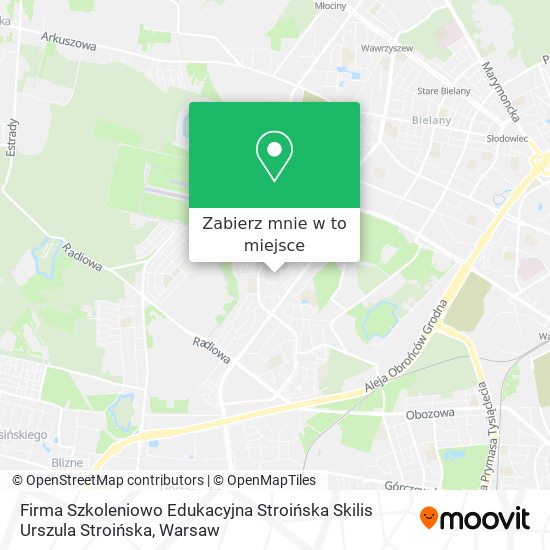 Mapa Firma Szkoleniowo Edukacyjna Stroińska Skilis Urszula Stroińska