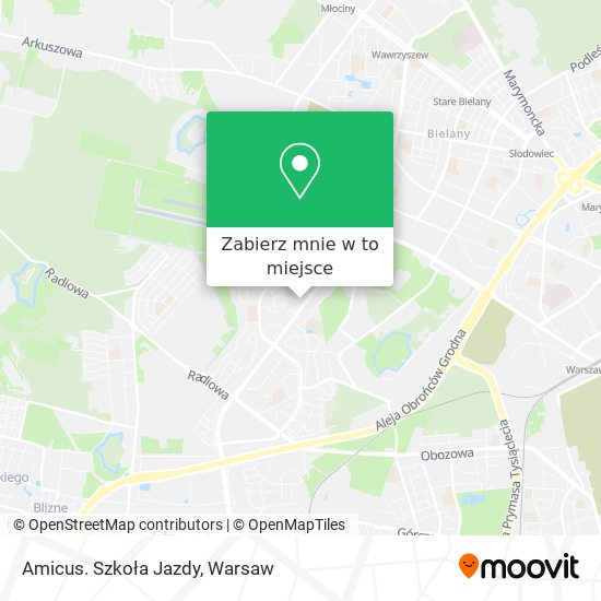 Mapa Amicus. Szkoła Jazdy