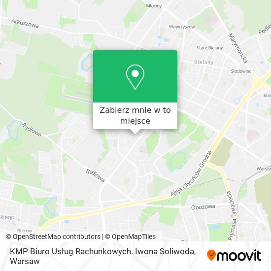 Mapa KMP Biuro Usług Rachunkowych. Iwona Soliwoda