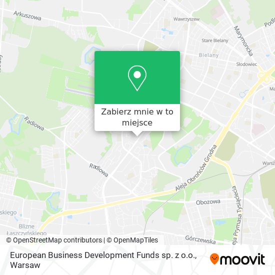 Mapa European Business Development Funds sp. z o.o.