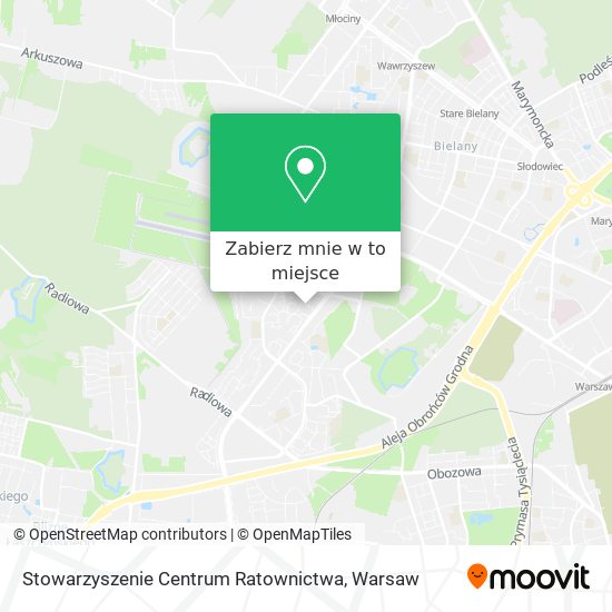 Mapa Stowarzyszenie Centrum Ratownictwa