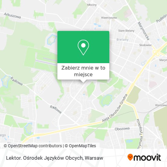 Mapa Lektor. Ośrodek Języków Obcych