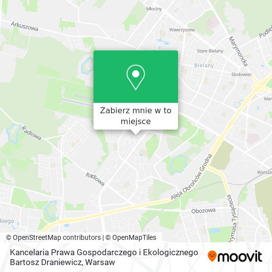 Mapa Kancelaria Prawa Gospodarczego i Ekologicznego Bartosz Draniewicz