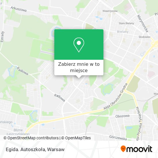 Mapa Egida. Autoszkoła