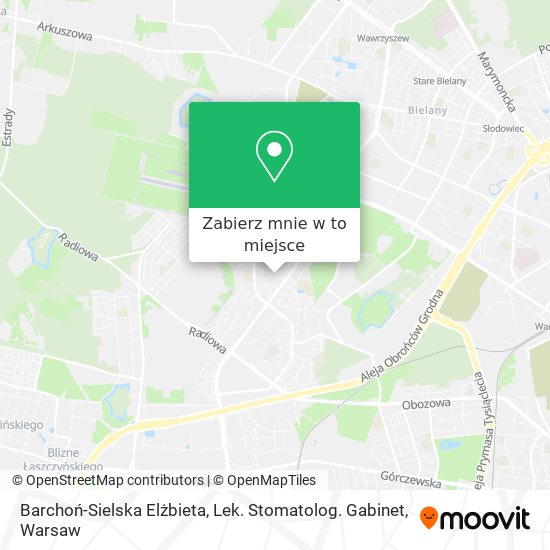 Mapa Barchoń-Sielska Elżbieta, Lek. Stomatolog. Gabinet