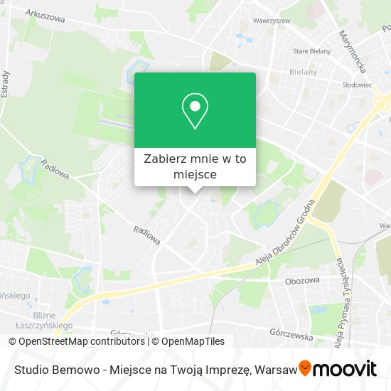 Mapa Studio Bemowo - Miejsce na Twoją Imprezę