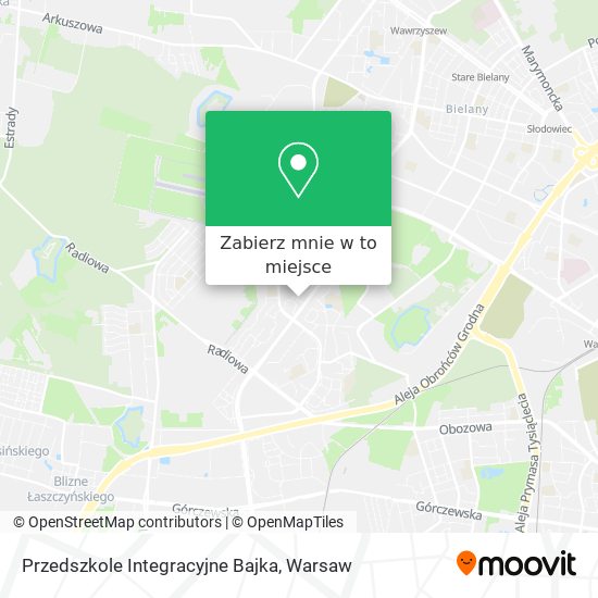 Mapa Przedszkole Integracyjne Bajka