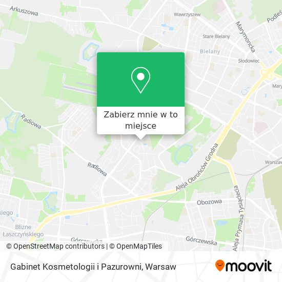 Mapa Gabinet Kosmetologii i Pazurowni