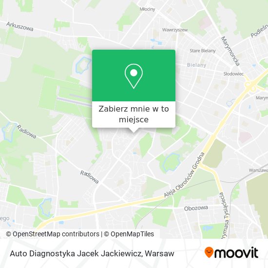 Mapa Auto Diagnostyka Jacek Jackiewicz