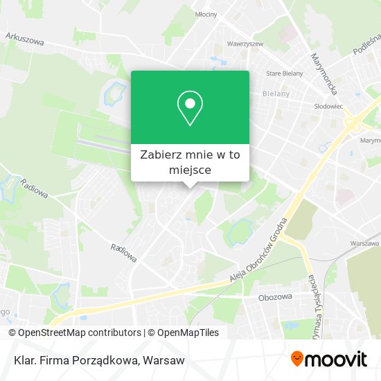 Mapa Klar. Firma Porządkowa