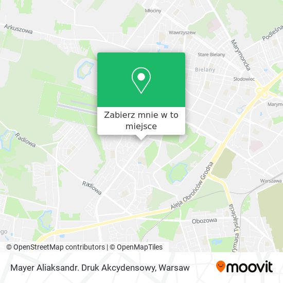 Mapa Mayer Aliaksandr. Druk Akcydensowy