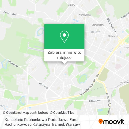 Mapa Kancelaria Rachunkowo-Podatkowa Euro Rachunkowość Katarzyna Trzmiel