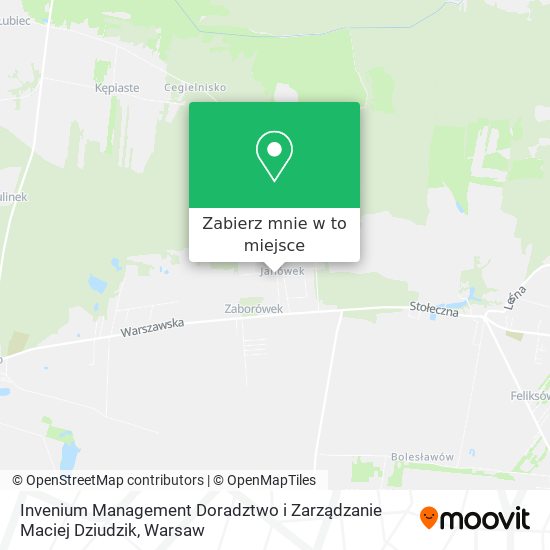 Mapa Invenium Management Doradztwo i Zarządzanie Maciej Dziudzik