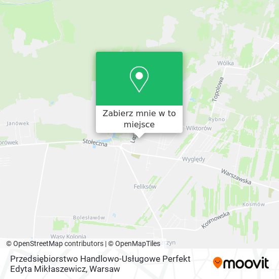 Mapa Przedsiębiorstwo Handlowo-Usługowe Perfekt Edyta Mikłaszewicz