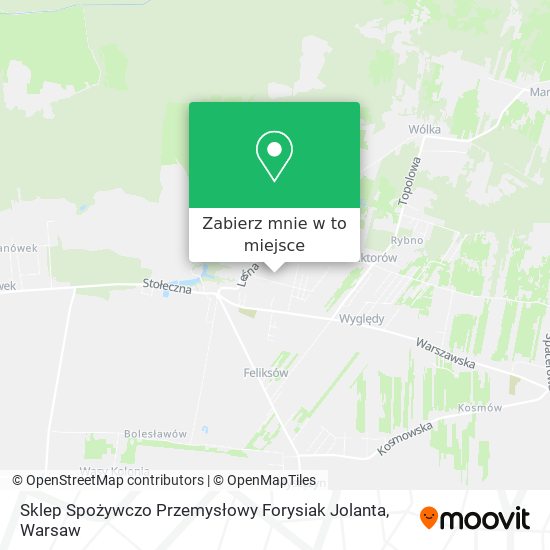 Mapa Sklep Spożywczo Przemysłowy Forysiak Jolanta