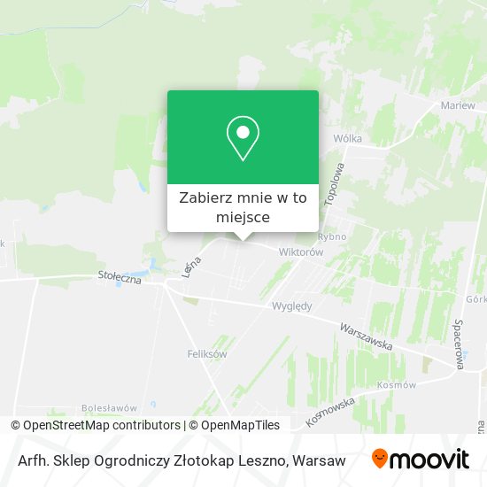 Mapa Arfh. Sklep Ogrodniczy Złotokap Leszno