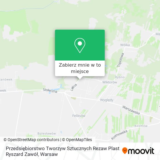 Mapa Przedsiębiorstwo Tworzyw Sztucznych Rezaw Plast Ryszard Zawół