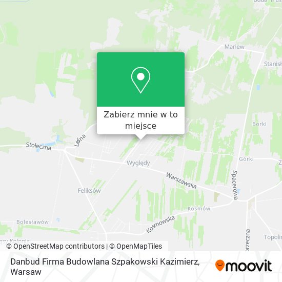 Mapa Danbud Firma Budowlana Szpakowski Kazimierz