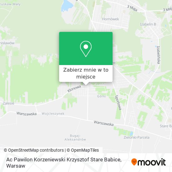 Mapa Ac Pawilon Korzeniewski Krzysztof Stare Babice