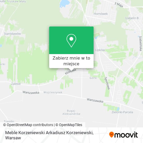 Mapa Meble Korzeniewski Arkadiusz Korzeniewski