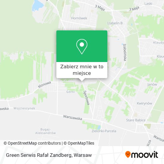 Mapa Green Serwis Rafał Zandberg