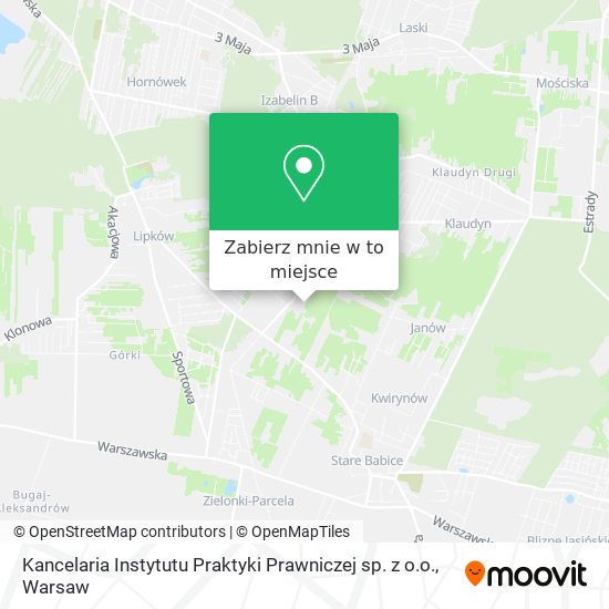 Mapa Kancelaria Instytutu Praktyki Prawniczej sp. z o.o.