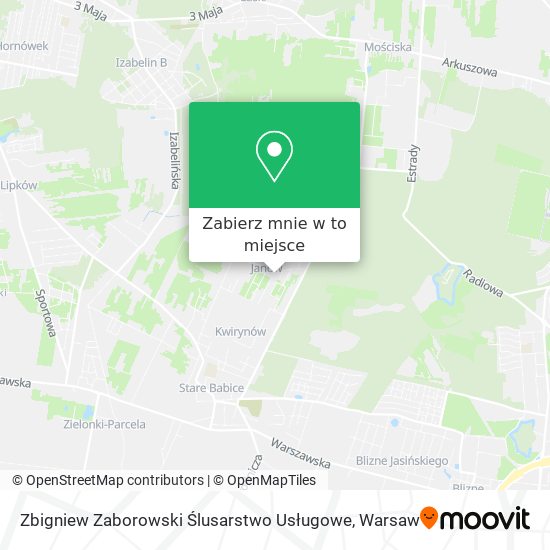 Mapa Zbigniew Zaborowski Ślusarstwo Usługowe