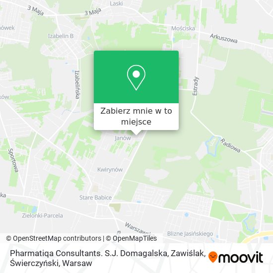 Mapa Pharmatiqa Consultants. S.J. Domagalska, Zawiślak, Świerczyński