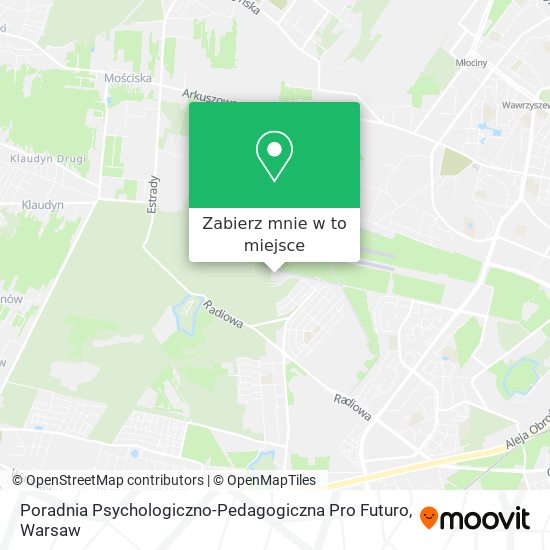 Mapa Poradnia Psychologiczno-Pedagogiczna Pro Futuro