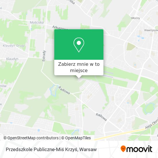 Mapa Przedszkole Publiczne-Miś Krzyś