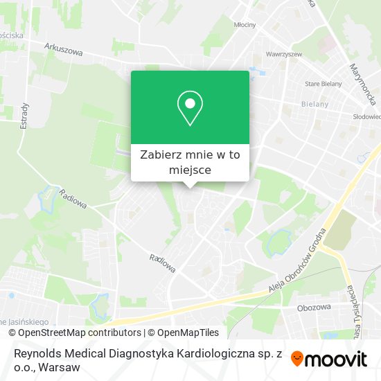 Mapa Reynolds Medical Diagnostyka Kardiologiczna sp. z o.o.