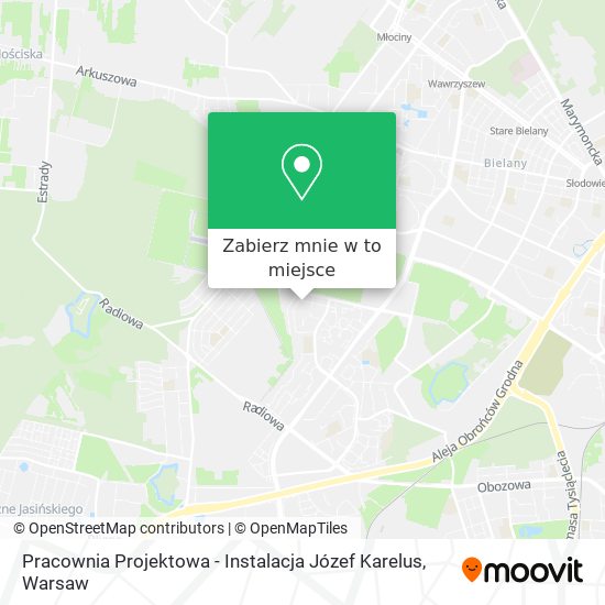 Mapa Pracownia Projektowa - Instalacja Józef Karelus