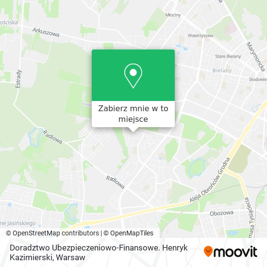 Mapa Doradztwo Ubezpieczeniowo-Finansowe. Henryk Kazimierski