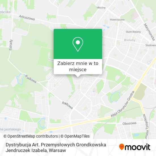 Mapa Dystrybucja Art. Przemysłowych Grondkowska Jendruczek Izabela