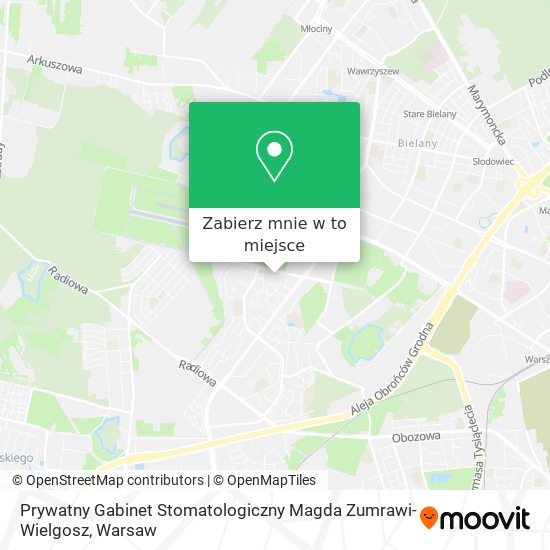 Mapa Prywatny Gabinet Stomatologiczny Magda Zumrawi-Wielgosz