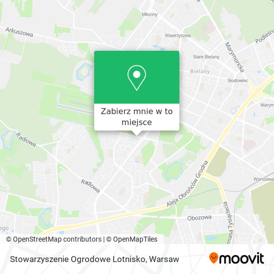 Mapa Stowarzyszenie Ogrodowe Lotnisko