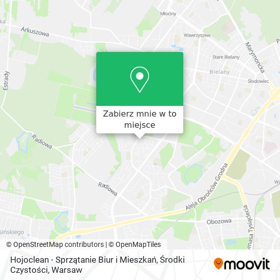 Mapa Hojoclean - Sprzątanie Biur i Mieszkań, Środki Czystości