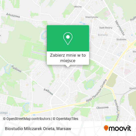 Mapa Biostudio Milczarek Orieta