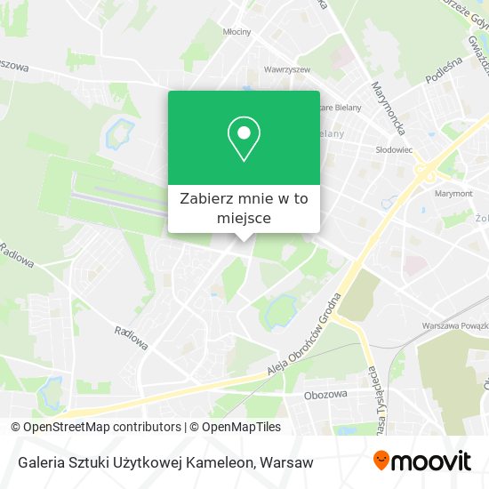 Mapa Galeria Sztuki Użytkowej Kameleon